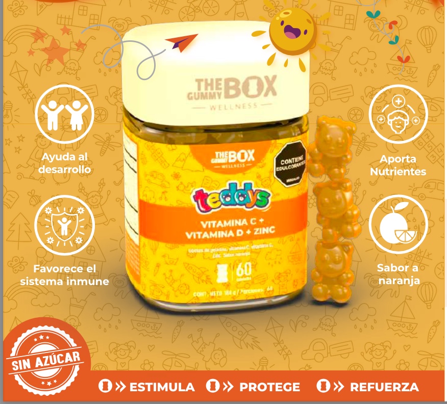 Vitamina C + Zinc para Niños en gomitas 💪🏻