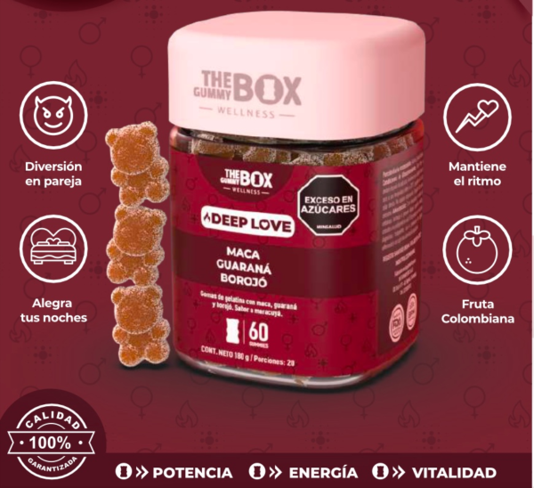 Maca Guaraná y Borojó en gomitas ❤️‍🔥
