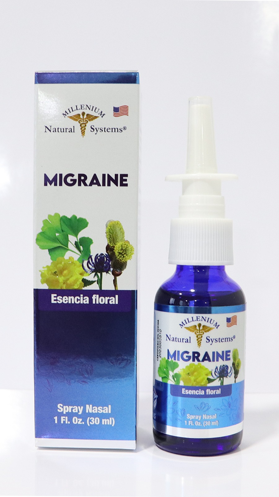 Esencia Floral para Alivio de Migrañas - Spray Nasal 30ml