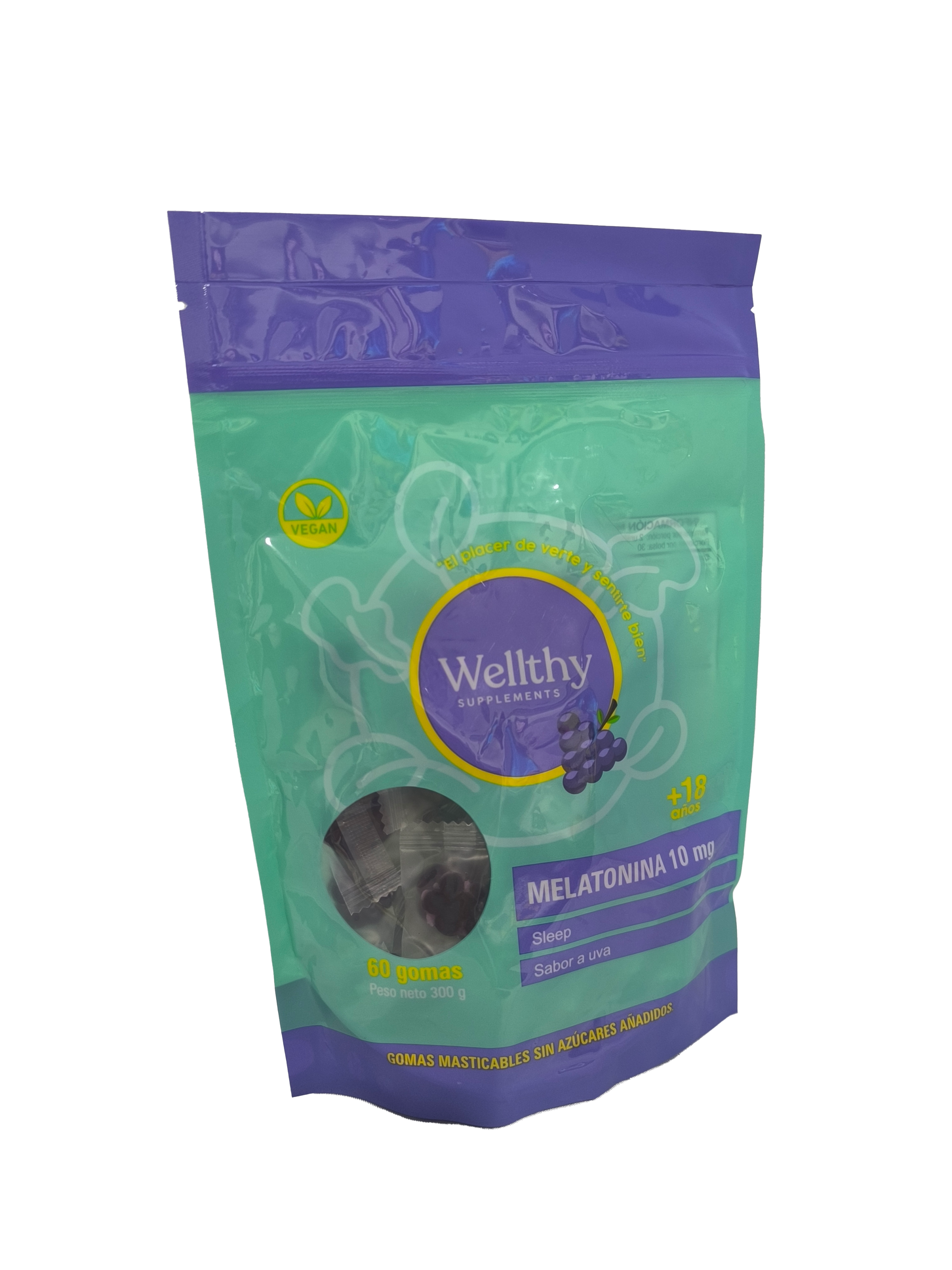 Melatonina en Gomas sabor uva - Image 3