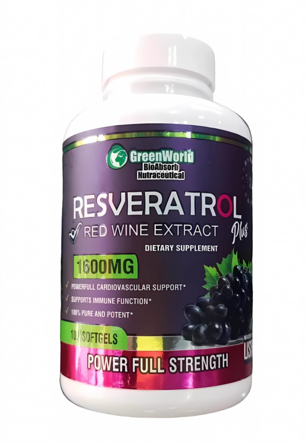 Resveratrol Importado USA – Tarro x 100 Cápsulas