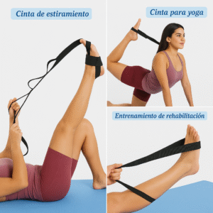 🧘‍♀️ Banda de Estiramiento Multifuncional para Yoga y Rehabilitación