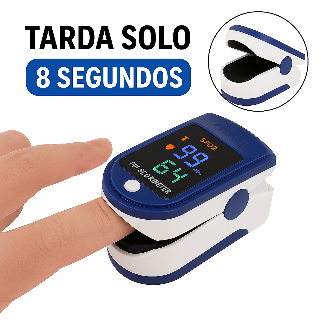 💗 Oxímetro de Pulso Portátil con Pantalla LCD