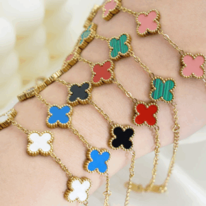 Pulsera Trébol de la Suerte ✨ Estilo Van Cleef