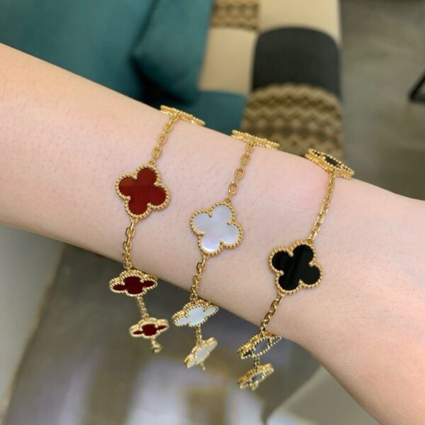 Pulsera Trébol de la Suerte ✨ Estilo Van Cleef - Image 2