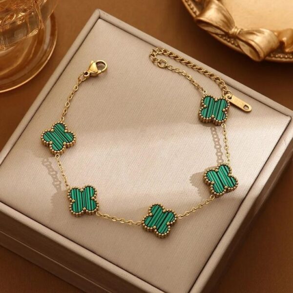 Pulsera Trébol de la Suerte ✨ Estilo Van Cleef - Image 3