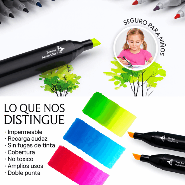 Marcadores Doble Punta x80🎨✨