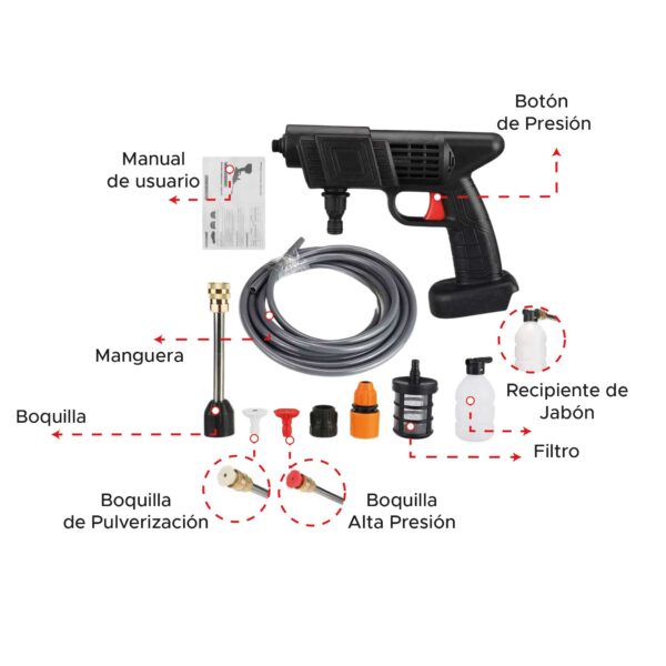 🌊Hidrolavadora Inalámbrica - Incluye 2 baterías 🔋🔋 - Image 3