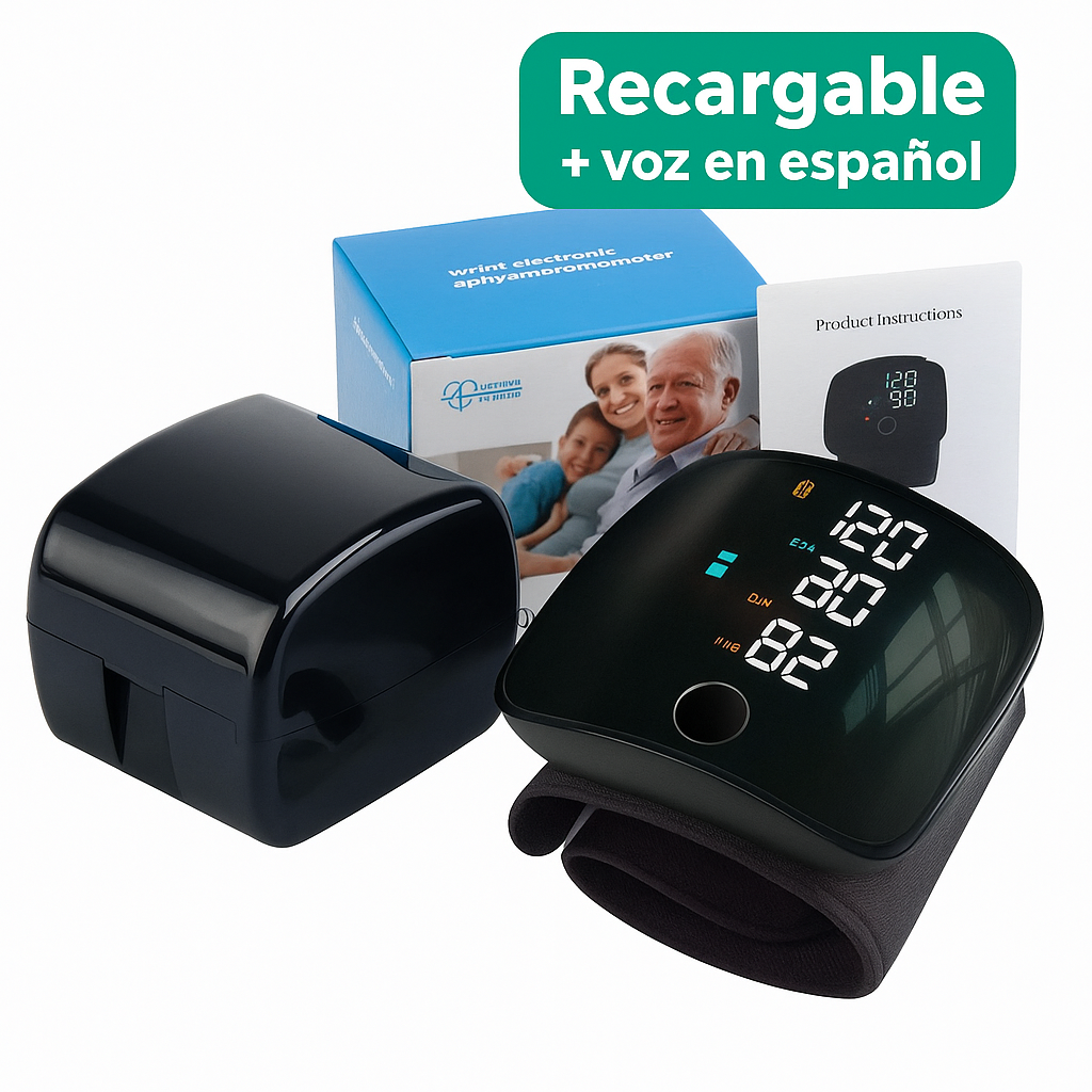 🩺 Tensiómetro Digital Recargable con Voz en Español – Besting®