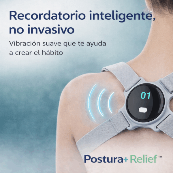 Postura+ Relief™ Sistema inteligente para aliviar tu espalda