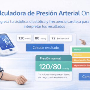 Calculadora de Presión Arterial: Interpreta tus Resultados