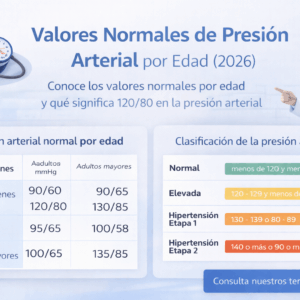 Valores Normales de Presión Arterial por Edad (Guía 2026)