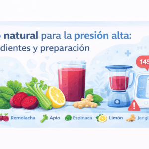 Jugo Natural para la Presión Alta: Receta Fácil y Saludable