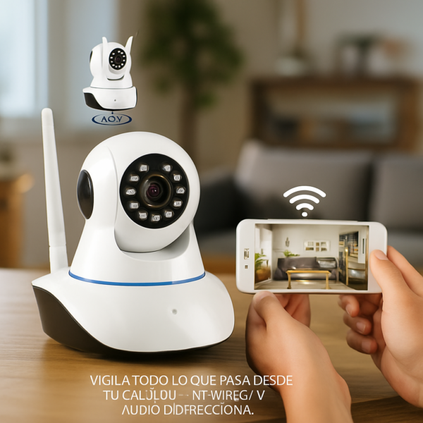 Cámara de Seguridad WiFi 3 Antenas 1080P HD
