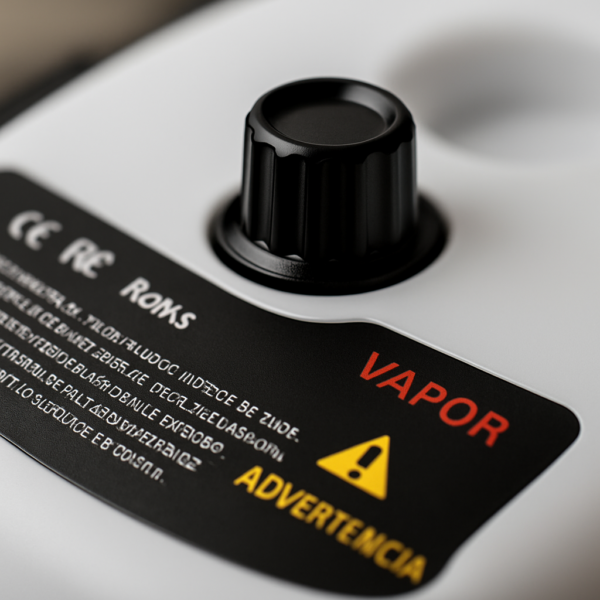 Limpiador a Vapor Portátil Blanco y Negro