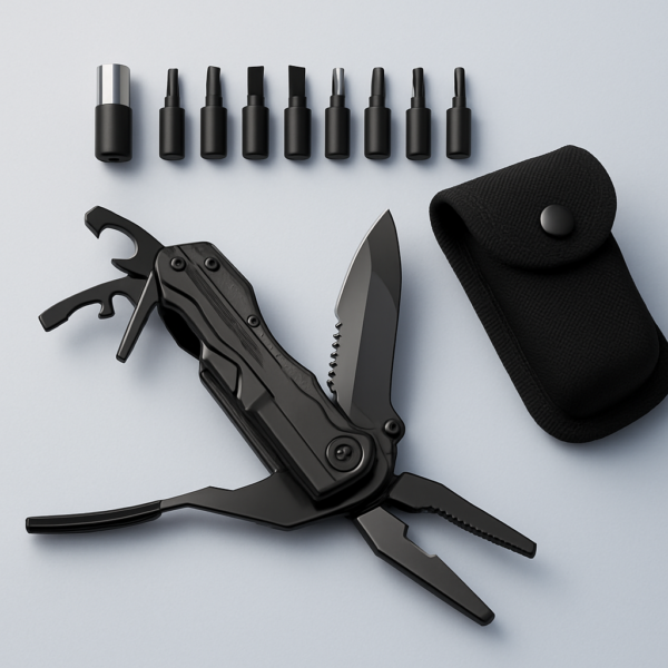 Herramienta multiusos 5 en 1 con estuche compacto