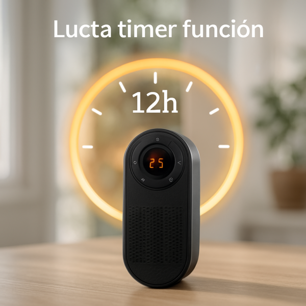 Calentador Eléctrico Portátil con Control y LED