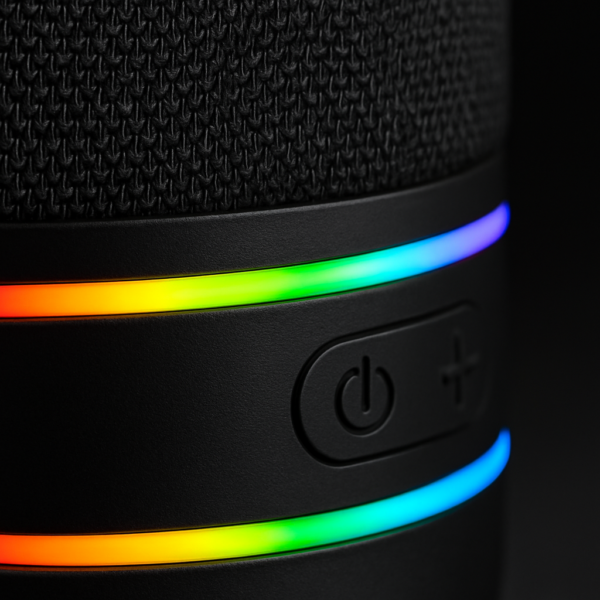 Parlante Bluetooth Portátil con Luces LED RGB