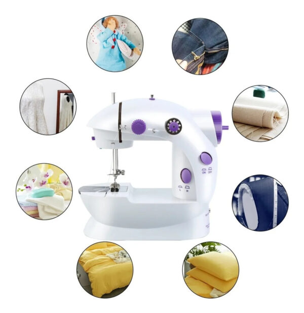 Máquina de Coser Morada Portátil para Manualidades