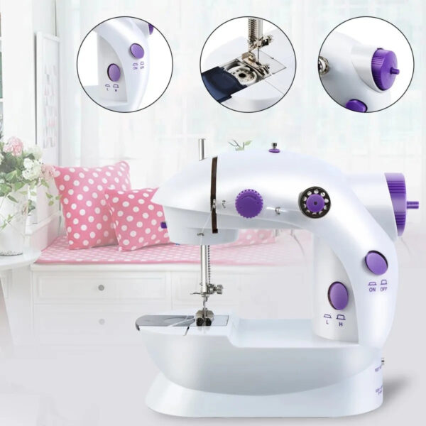 Máquina de Coser Morada Portátil para Manualidades