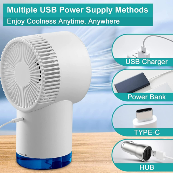 Mini Ventilador Difusor Portátil, eficiente y compacto
