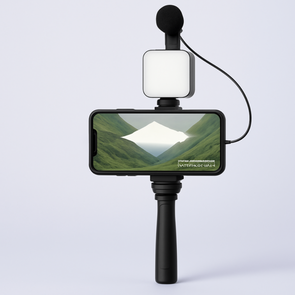 Kit de Grabación Inalámbrico con Trípode y Luz LED