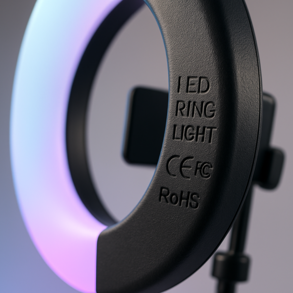 Aro de luz LED RGB de 56 cm con soporte