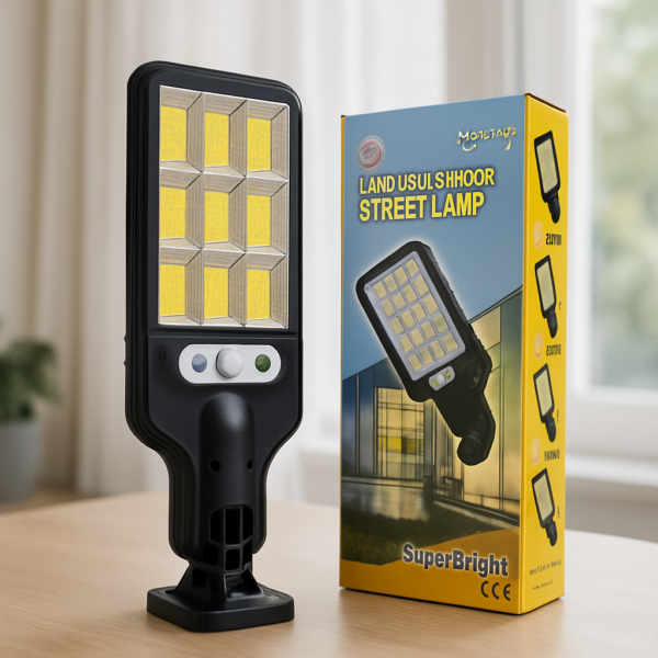 Lámpara Sensor Solar LED con Luz Ajustable