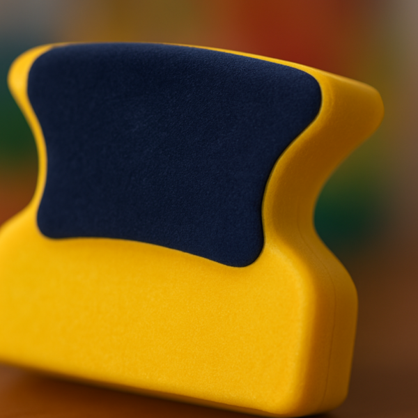 Limpiador magnético de ventanas amarillo y azul