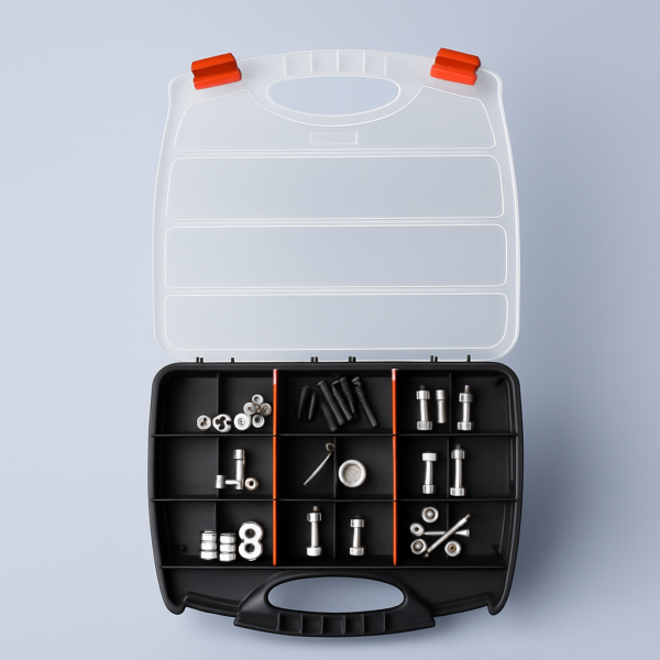 Caja Organizadora de Tornillos 16 Compartimientos