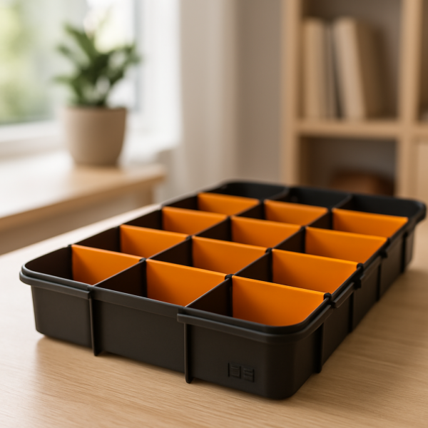 Caja Organizadora de Tornillos 16 Compartimientos