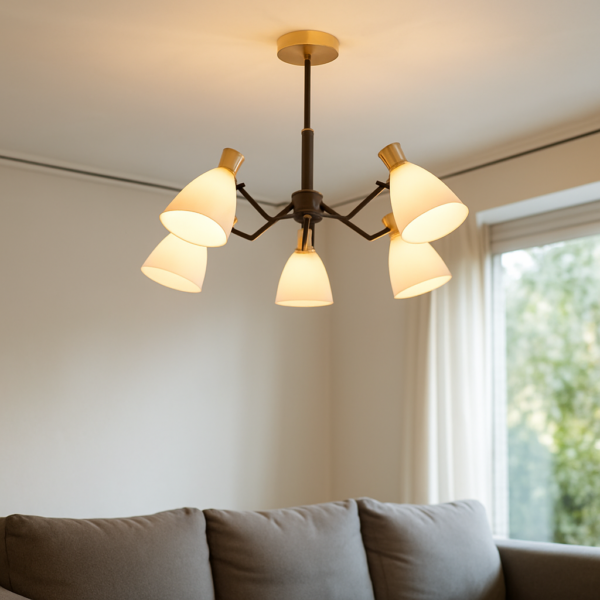 Lámpara Colgante Spider 5 Luces E14 Elegante