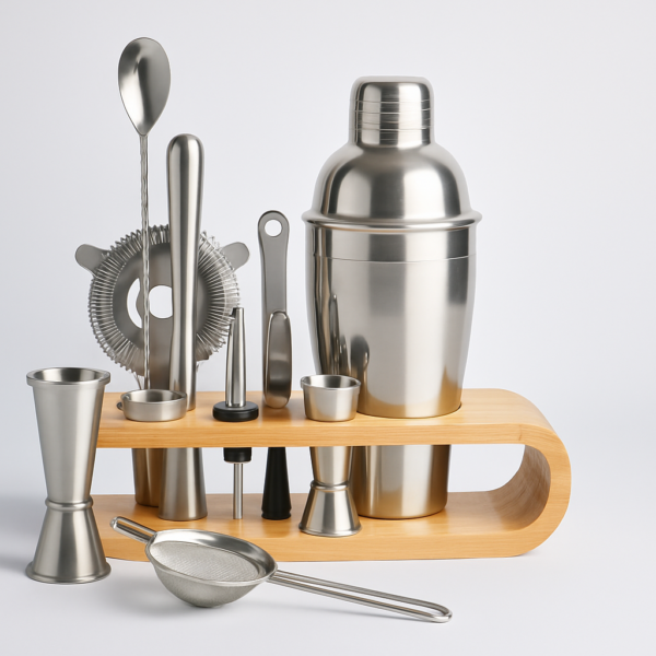 Set de Coctelería Profesional de Acero Inoxidable