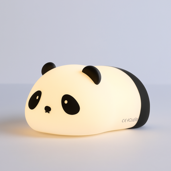 Lámpara de Noche Panda de Silicona, 3 Tonos