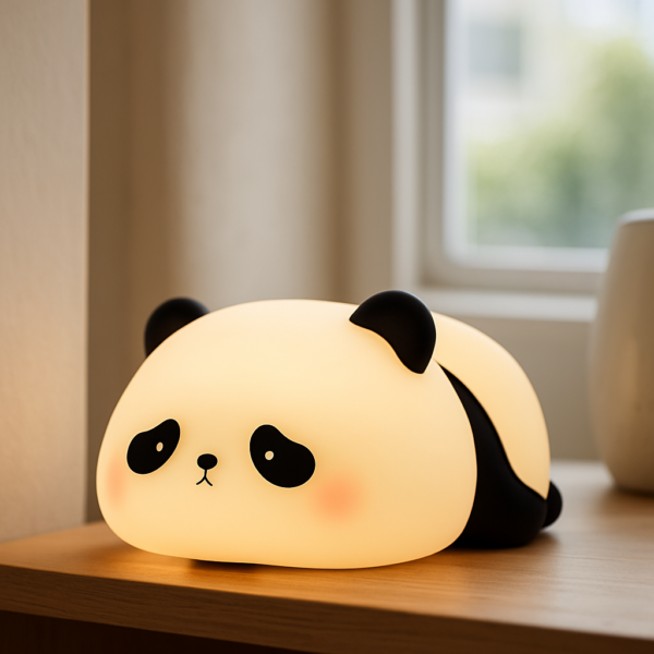 Lámpara de noche panda 3 tonos en silicona