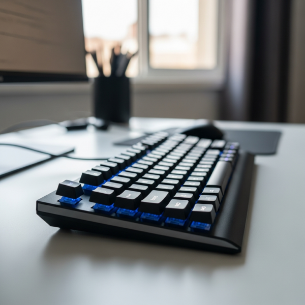Teclado Mecánico RGB con Retroiluminación, Negro