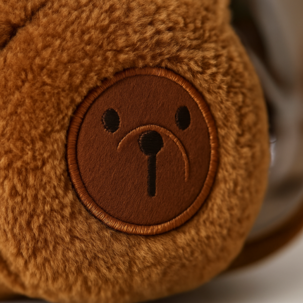 Mochila de peluche con diseño de oso
