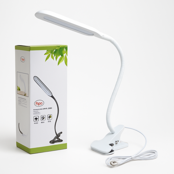 Lámpara LED flexible con pinza USB