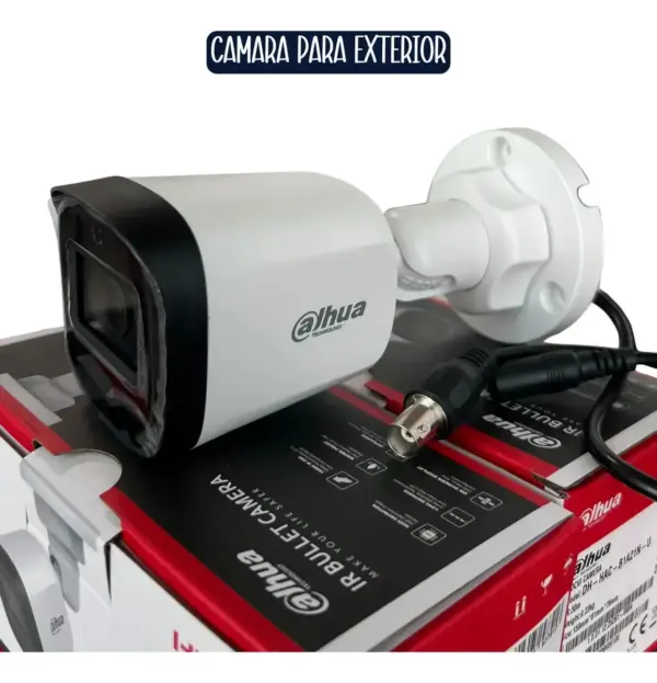 Dahua Camaras De Seguridad Dahua Kit 4 Camaras Dvr 8ch Con Disco Color Blanco