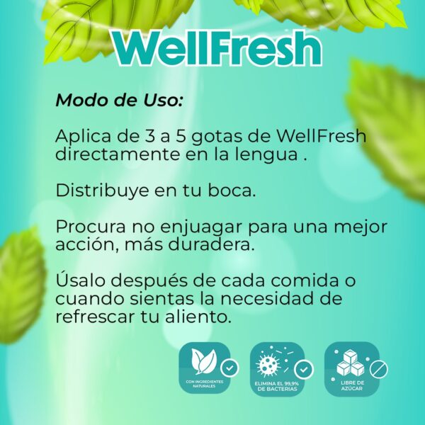 WellFresh Spray bucal para aliento fresco