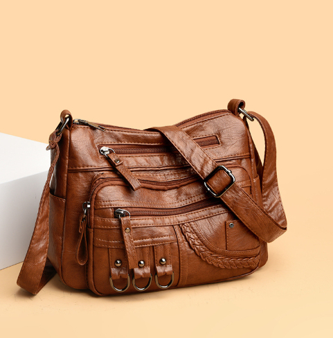 Bolso de Cuero Suave Casual para Mujer - Estilo y Comodidad en Cada Paso