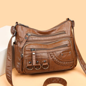 Bolso de Cuero Suave Casual para Mujer – Estilo y Comodidad en Cada Paso