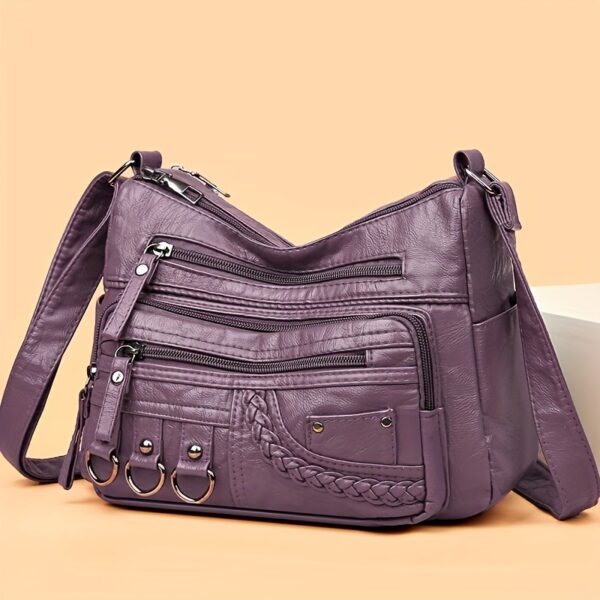 Bolso de Cuero Suave Casual para Mujer - Estilo y Comodidad en Cada Paso