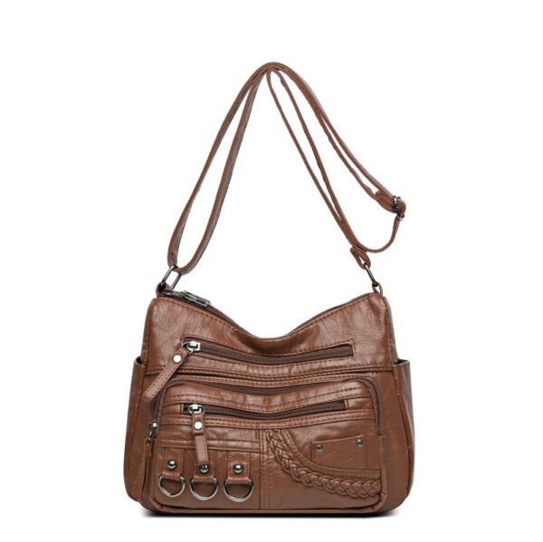 Bolso de Cuero Suave Casual para Mujer - Estilo y Comodidad en Cada Paso