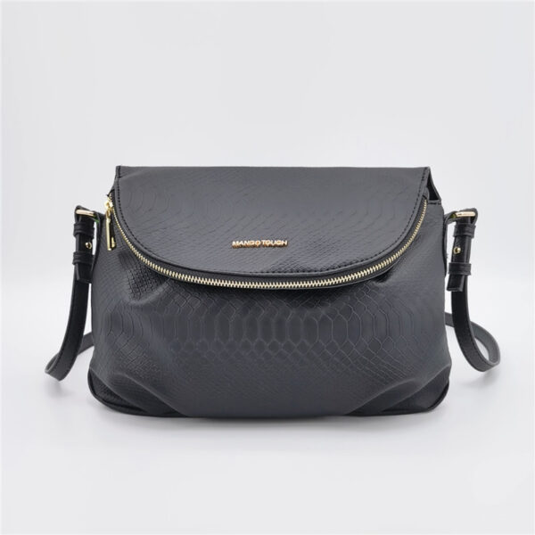 Bolso de Hombro Asimétrico con Cierre - Bandolera Moderna para Mujer