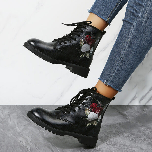 Botas de Trabajo Altas para Mujer con Diseño Divertido de Halloween – ¡Estilo y Comodidad para Cada Paso!