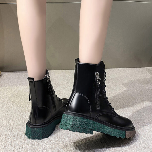 Botas Martin para Mujer - Estilo Británico, Nueva Moda con Suela Gruesa y Diseño Corto