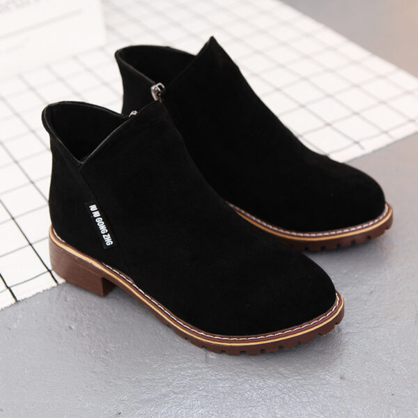 Botines de Moda Otoño-Invierno para Mujer - Elegancia y Comodidad con Acabado Aterciopelado