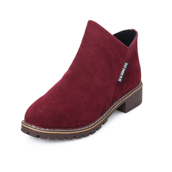 Botines de Moda Otoño-Invierno para Mujer - Elegancia y Comodidad con Acabado Aterciopelado