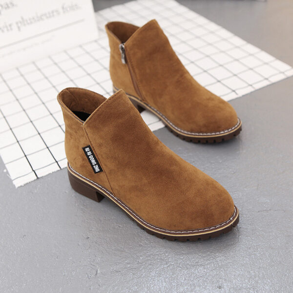 Botines de Moda Otoño-Invierno para Mujer - Elegancia y Comodidad con Acabado Aterciopelado